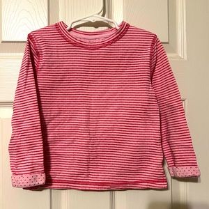 Cat & Jack Pink and Red Striped Long Sleeve Shirt